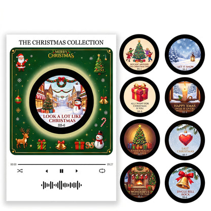 Musikalische Weihnachtsplatte mit 8 Scheiben