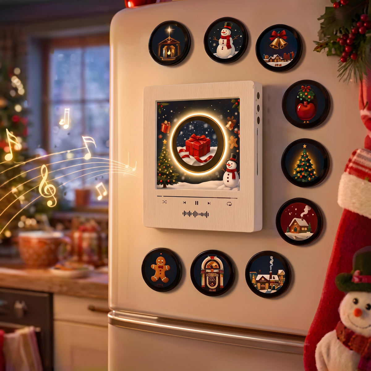 Musikalische Weihnachtsplatte mit 8 Scheiben